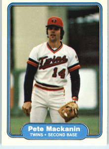 1982 Fleer #556 Pete Mackanin VG Minnesota Twins 