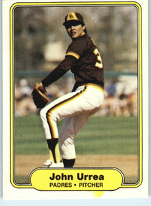 1982 Fleer #583 John Urrea VG San Diego Padres 