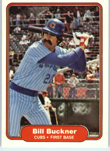 1982 Fleer #589 Bill Buckner VG Chicago Cubs 