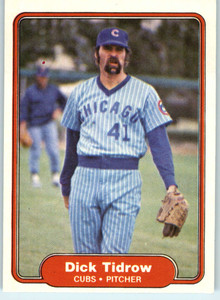 1982 Fleer #604 Dick Tidrow VG Chicago Cubs 