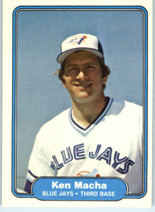 1982 Fleer #618 Ken Macha VG Toronto Blue Jays 