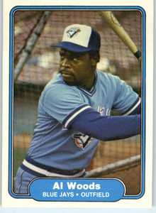 1982 Fleer #627 Alvis Woods VG Toronto Blue Jays  1982 Fleer #627 Alvis Woods VG Toronto Blue Jays