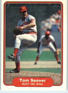 1982 Fleer #645 Tom Seaver Most Wins VG Cincinnati Reds 