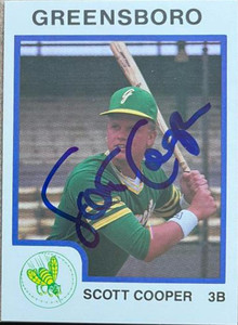 Scott Cooper Autographed 1987 ProCards #1713
