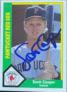 Scott Cooper Autographed 1990 CMC Pawtucket Red Sox #14