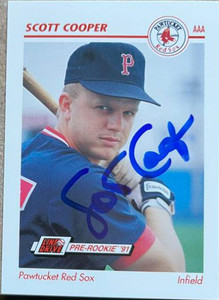 Scott Cooper Autographed 1991 Line Drive AAA #354