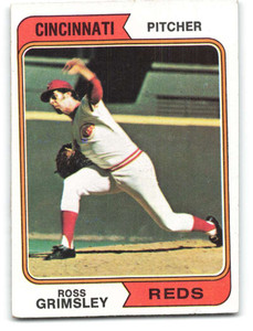 SOLD 98273 1974 Topps #59 Ross Grimsley VG Cincinnati Reds 