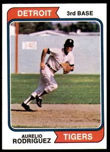 1974 Topps #72 Aurleio Rodriguez VG Detroit Tigers 