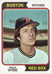 1974 Topps #84 Rick Wise VG Boston Red Sox 