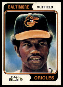 1974 Topps #92 Paul Blair VG Baltimore Orioles 