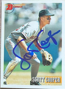 Scott Cooper Autographed 1993 Bowman #467