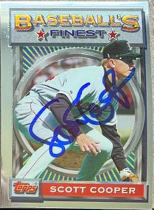 Scott Cooper Autographed 1993 Topps Finest #7