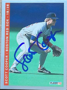 Scott Cooper Autographed 1993 Fleer #178