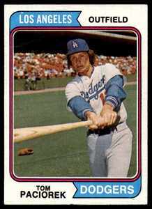 1974 Topps #127 Tom Paciorek VG Los Angeles Dodgers 