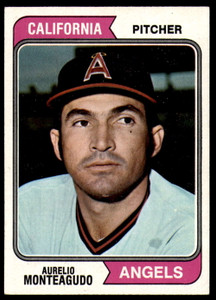 1974 Topps #139 Aurelio Monteagudo VG California Angels 