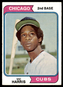 1974 Topps #157 Vic Harris VG Chicago Cubs 