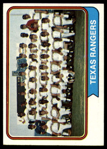 1974 Topps #184 Rangers Team VG Texas Rangers 