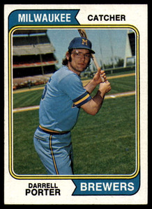 1974 Topps #194 Darrell Porter VG Milwaukee Brewers 