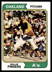 1974 Topps #212 Rollie Fingers VG Oakland Athletics 