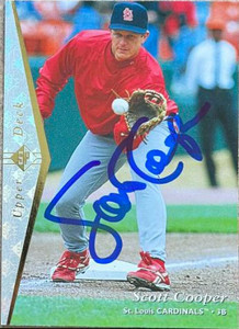 Scott Cooper Autographed 1995 SP Superbafoil #99