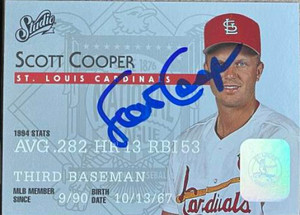 Scott Cooper Autographed 1995 Studio #169