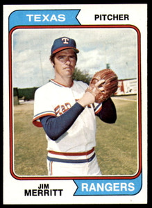 1974 Topps #318 Jim Merritt VG Texas Rangers 