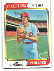 1974 Topps #342 Jim Lonborg VG Philadelphia Phillies 