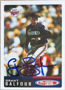 Grant Balfour Autographed 2002 Topps Total #81