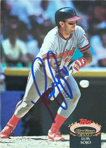 Luis Sojo Autographed 1992 Stadium Club #373