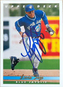 Luis Sojo Autographed 1993 Upper Deck #802