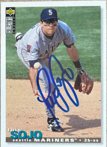Luis Sojo Autographed 1995 Collector's Choice #286