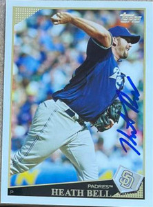Heath Bell Autographed 2009 Topps Updates & Highlights #UH307 Heath Bell Autographed 2009 Topps Updates & Highlights #UH307