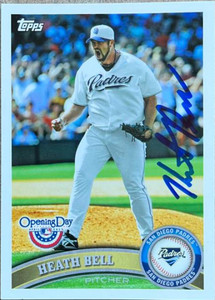Heath Bell Autographed 2011 Topps Opening Day #79