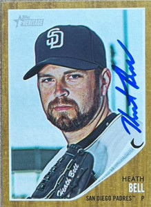 Heath Bell Autographed 2011 Topps Heritage #189