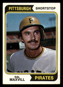 1974 Topps #358 Dal Maxvill VG Pittsburgh Pirates 