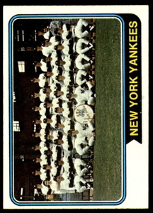 1974 Topps #363 Yankees Team VG New York Yankees 