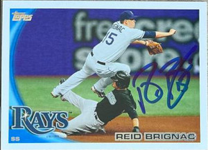 Reid Brignac Autographed 2010 Topps Update #US-94
