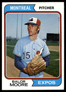 1974 Topps #453 Balor Moore VG Montreal Expos 