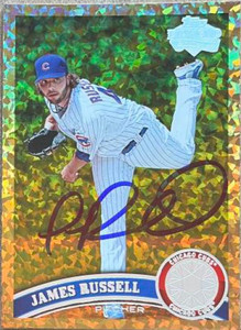 James Russell Autographed 2011 Topps Update Cognac Diamond Anniversary #US90 James Russell Autographed 2011 Topps Update Cognac Diamond Anniversary #US90