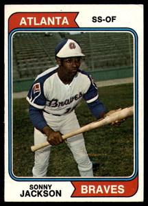 1974 Topps #591 Sonny Jackson VG Atlanta Braves 