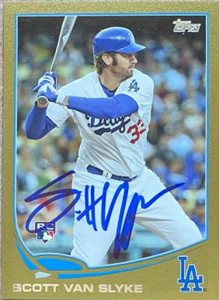 Scott Van Slyke Autographed 2013 Topps Update Gold #US29 LE/2013