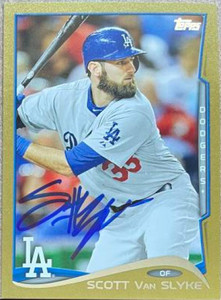 Scott Van Slyke Autographed 2014 Topps Update - Gold #US-67 LE/2014