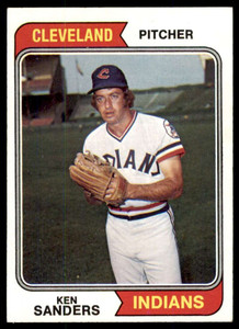 1974 Topps #638 Ken Sanders VG Cleveland Indians 