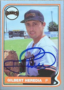 Gil Heredia Autographed 1987 Pacific Everett Giants #2