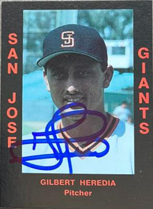 Gil Heredia Autographed 1988 Cal League #132
