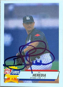 Gil Heredia Autographed 1993 Fleer ProCards #2430