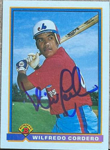Wil Cordero Autographed 1991 Bowman #436