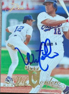 Wil Cordero Autographed 1994 Flair #187