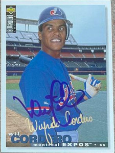 Wil Cordero Autographed 1995 Collector's Choice Silver Signature #245