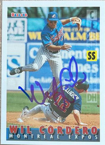 Wil Cordero Autographed 1995 Bazooka #95